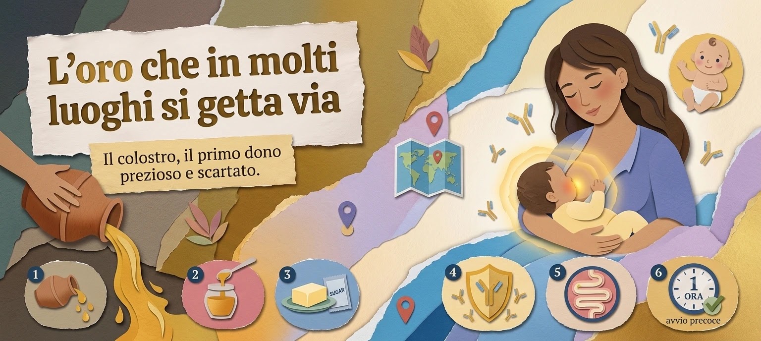 L'oro scartato: la storia del tabù sul primo latte materno